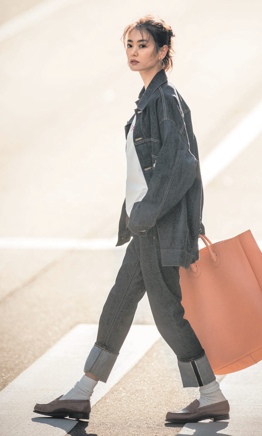 髪型 ベスト靴下 コーデ メンズ